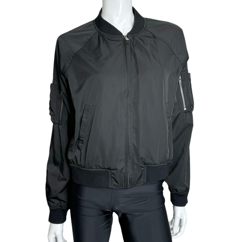 LF Carmar Black Bomber Moto Utility Jacket